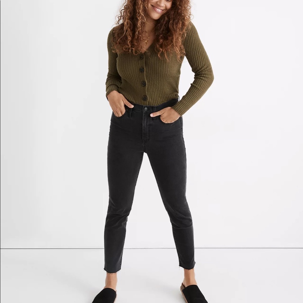 Madewell high-rise, raw hem